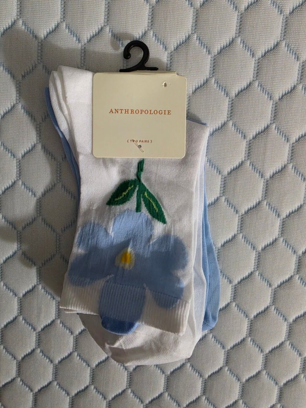 Anthropologie Sheer Socks Set of 2 - New on Card